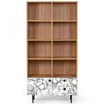 Широкий стеллаж с принтом Elise Rack варинант исполнения - 19 | Loft Concept в Грозном