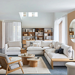 Кресло с каркасом из массива дуба Deniaud Oak Beige Armchair варинант исполнения - 6 | Loft Concept в Грозном