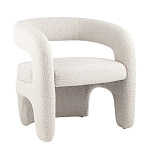 Кресло дизайнерское для лаунж зоны жемчужного цвета Pearl Lounge варинант исполнения - 10 | Loft Concept в Грозном