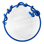 Зеркало круглое в синей раме в виде змеи Temptation варинант исполнения - 1 | Loft Concept в Грозном