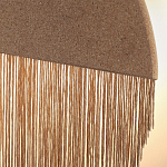 Бра круглое натуральная пробка с бахромой Natural Cork варинант исполнения - 2 | Loft Concept в Грозном