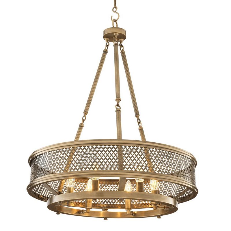 Люстра Eichholtz Chandelier Savoie Латунь Античная полированная в Грозном | Loft Concept 