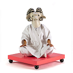 Дизайнерский кофейный стол на круглых ножках Poltronova T02 Pink Coffee Table варинант исполнения - 4 | Loft Concept в Грозном