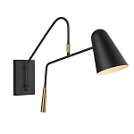 Бра черного цвета с конусным плафоном Feiss варинант исполнения - 1 | Loft Concept в Грозном