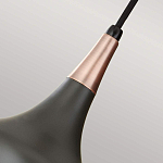  Подвесной светильник с каплевидным плафоном темного цвета Feiss варинант исполнения - 4 | Loft Concept в Грозном