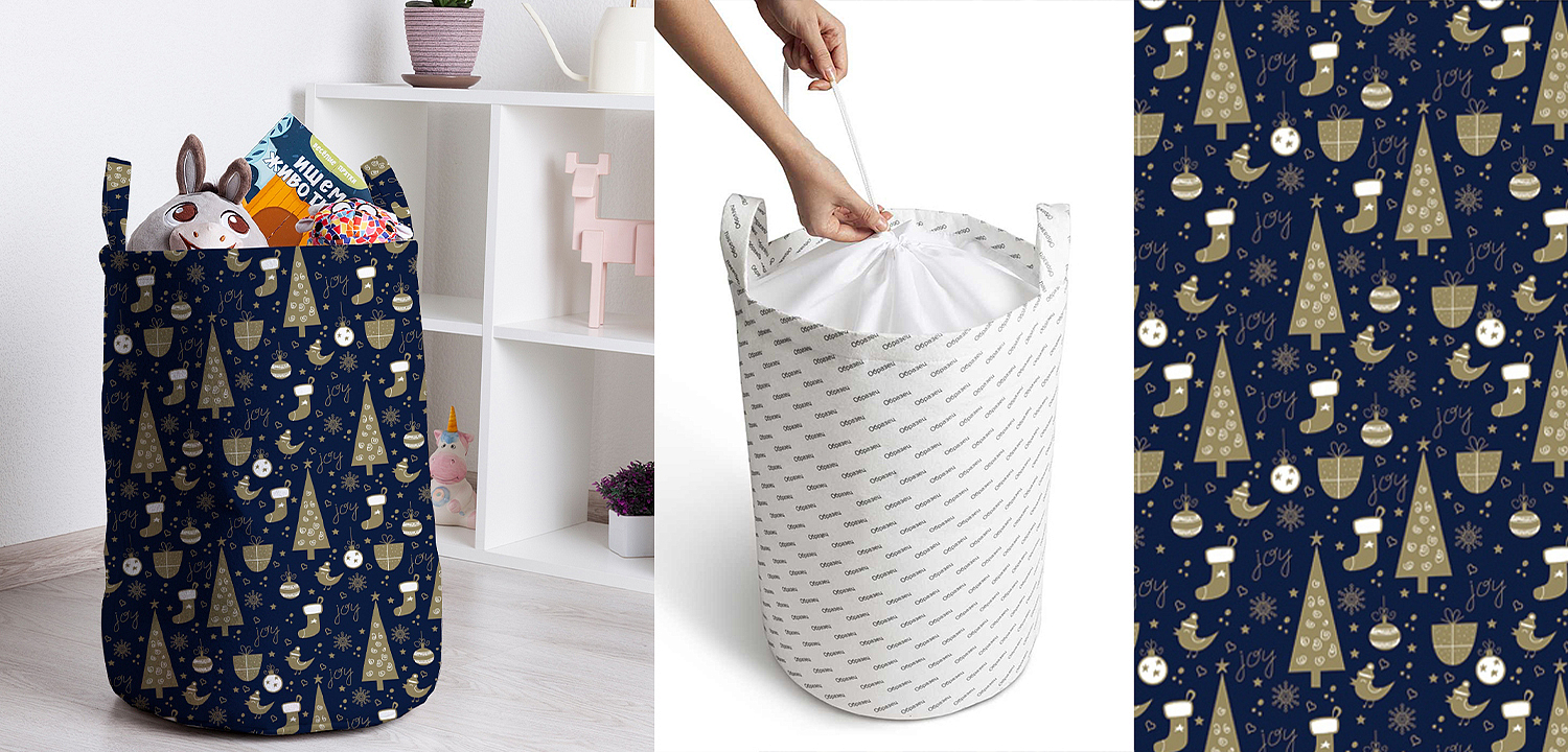 Корзина New Year Pattern Basket Корзина New Year Pattern Basket - Loft-Concept в Грозном
