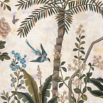 Обои ручная роспись Siam White Metal варинант исполнения - 4 | Loft Concept в Грозном