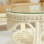 Комплект уличной мебели из ротанга Clara белый варинант исполнения - 9 | Loft Concept в Грозном