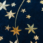 Обои с вышивкой ручной работы Cosmos Original colourway on velvet варинант исполнения - 2 | Loft Concept в Грозном