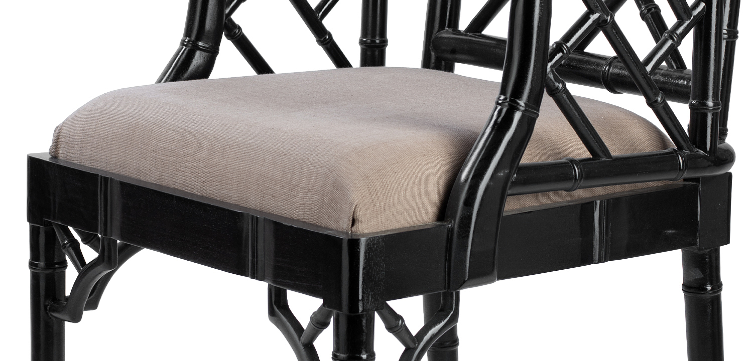 Black Chippendale Arm Chair Black Chippendale Arm Chair - Loft-Concept в Грозном