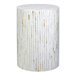 Столик с инкрустацией с перламутровым узором Dominic White варинант исполнения - 1 | Loft Concept в Грозном