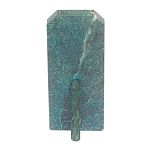 Часы погон ВС подарочные настольные из натурального камня Змеевик Military Clock варинант исполнения - 3 | Loft Concept в Грозном