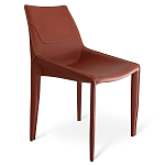 Стул коричневый из искуственной кожи на 4-х ножках Enigma Brown варинант исполнения - 1 | Loft Concept в Грозном