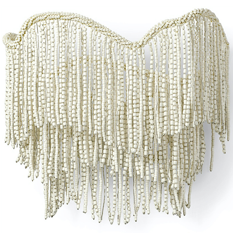 Бра Cream Color Beads Fringe Wall Lamp Кремовый Бра Cream Color Beads Fringe Wall Lamp Кремовый в Грозном | Loft Concept