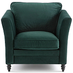 Кресло с обивкой из хлопкового велюра Porter Green Armchair варинант исполнения - 2 | Loft Concept в Грозном
