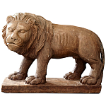 Каменная статуэтка в виде льва Indian Lion Statue варинант исполнения - 1 | Loft Concept в Грозном