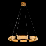 Люстра в виде кольца из натурального камня Golden Alavastor варинант исполнения - 1 | Loft Concept в Грозном