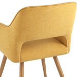 Стул в рогожке желтого цвета NEASAN STOOL варинант исполнения - 6 | Loft Concept в Грозном