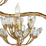 Торшер золотой в виде растения Golden Flower Glade варинант исполнения - 1 | Loft Concept в Грозном