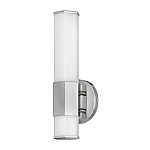 Бра для ванных комнат вертикальное с длинным белым матовым плафоном в форме шестиугольника на круглом основании Hinkley варинант исполнения - 12 | Loft Concept в Грозном