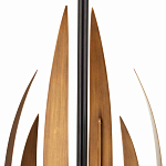 Торшер с основанием в виде стебля с листьями и тканевым абажуром Flowing Leaves варинант исполнения - 2 | Loft Concept в Грозном