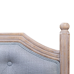 Изголовье кровати серое с мягкой обивкой из рогожки Emma Headboard варинант исполнения - 2 | Loft Concept в Грозном