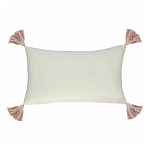 Чехол на подушку с кисточками и вышивкой птиц Ethnic mix Birds Rect варинант исполнения - 4 | Loft Concept в Грозном