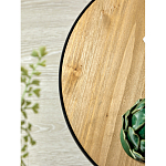 Приставной столик с факутрным черным основанием Ethiopia варинант исполнения - 4 | Loft Concept в Грозном