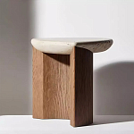 Дизайнерский журнальный стол полукруглой формы Pokun варинант исполнения - 1 | Loft Concept в Грозном