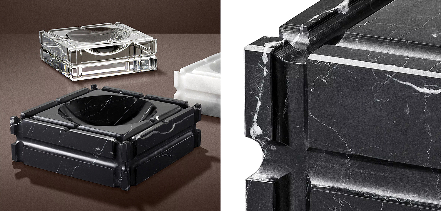 Пепельница Eichholtz Ashtray Nestor Black Пепельница Eichholtz Ashtray Nestor Black - Loft-Concept в Грозном