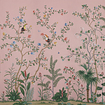 Обои ручная роспись Amazonia Florence Pink dyed silk варинант исполнения - 2 | Loft Concept в Грозном