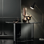 Консоль дымчатого цвета с изогнутым основанием Arabesque варинант исполнения - 4 | Loft Concept в Грозном