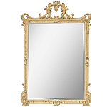 Зеркало настенное в раме бежевого цвета с эффектом старины Classic Ornament Mirror варинант исполнения - 1 | Loft Concept в Грозном