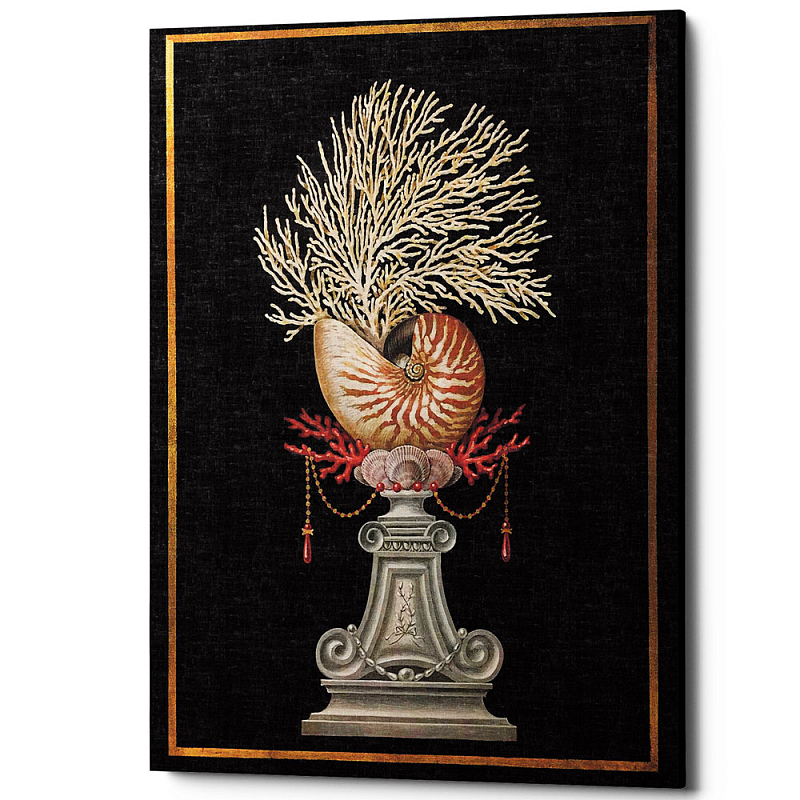 Постер Sea Vase Poster 3 Черный Бежевый Постер Sea Vase Poster 3 Черный Бежевый в Грозном | Loft Concept