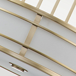 Подвесной светильник цвета латунь с белым матовым плафоном с геометрическим рисунком Feiss варинант исполнения - 5 | Loft Concept в Грозном