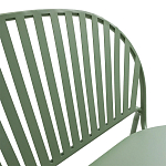 Зелёная скамья из стали Goodwin Metal Bench Green варинант исполнения - 6 | Loft Concept в Грозном