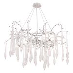 Люстра подвесная с прозрачными подвесками в форме капель Droplet Chandelier варинант исполнения - 4 | Loft Concept в Грозном