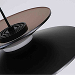 Люстра подвесная с тремя матовыми черными плафонами Obsidian Touch варинант исполнения - 3 | Loft Concept в Грозном