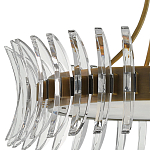 Люстра круглая с прозрачными элементами в форме полумесяца Crescent варинант исполнения - 1 | Loft Concept в Грозном