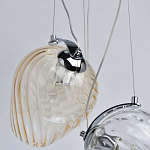 Люстра каскадная с 5-ю разноцветными стеклянными плафонами Kaleido варинант исполнения - 7 | Loft Concept в Грозном