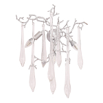 Бра с декором в виде ветвей и стеклянных подвесок в форме капель Droplet Chandelier варинант исполнения - 3 | Loft Concept в Грозном