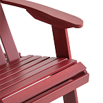Уличное кресло из массива акации Adirondack Wooden Chair Red варинант исполнения - 7 | Loft Concept в Грозном