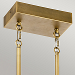 Люстра подвесная прямоугольная цвета латунь Kichler варинант исполнения - 3 | Loft Concept в Грозном