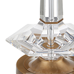 Настольная лампа с прозрачным корпусом и фактурным абажуром Charm and Luxury варинант исполнения - 1 | Loft Concept в Грозном