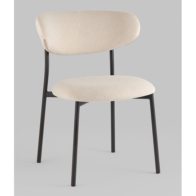 Стул обеденный Ayla бежевый Бежевый Черный в Грозном | Loft Concept 