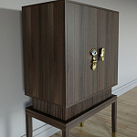 Кабинетный шкаф Elsa Dreams Walnut с 2-мя ящиками варинант исполнения - 5 | Loft Concept в Грозном