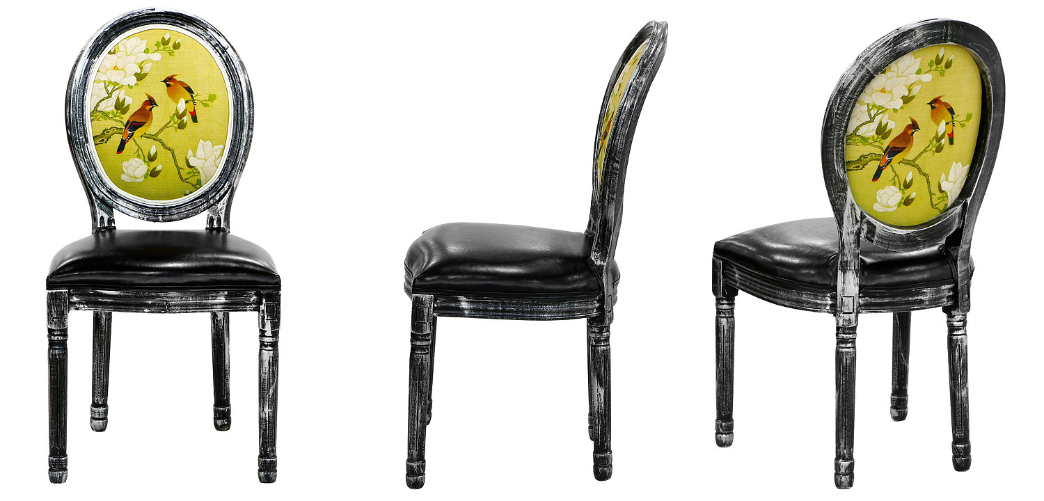 Стул French chair Birds black Стул French chair Birds black - Loft-Concept в Грозном