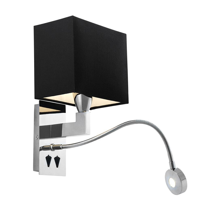 Бра Wall Lamp Reading Хром Черный Бра Wall Lamp Reading Хром Черный в Грозном | Loft Concept