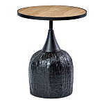 Приставной столик с факутрным черным основанием Ethiopia варинант исполнения - 1 | Loft Concept в Грозном