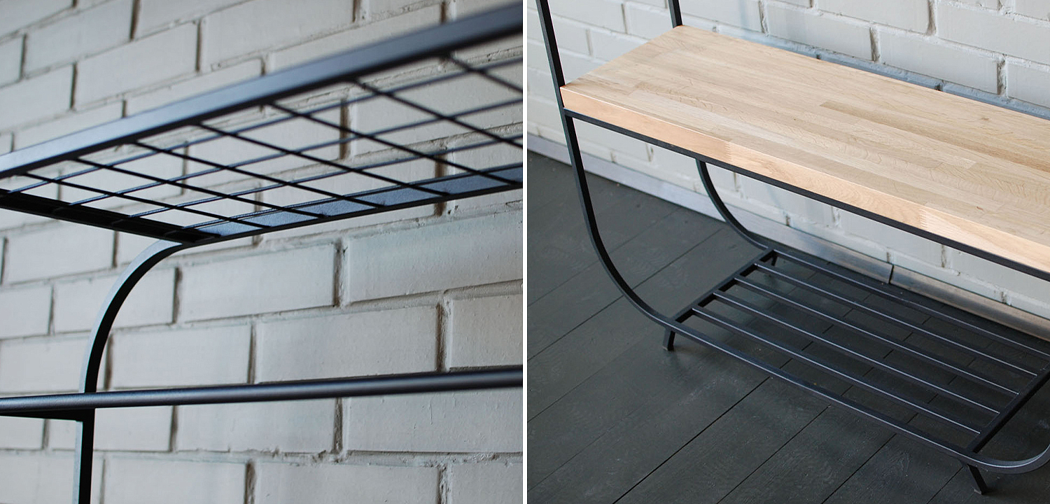 Рейл Hardin Industrial Metal Rust Clothes Rail Рейл Hardin Industrial Metal Rust Clothes Rail - Loft-Concept в Грозном
